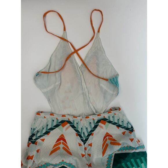 Temperley London Apreol Sun Shade Faux Wrap Dress - Picture 5 of 9